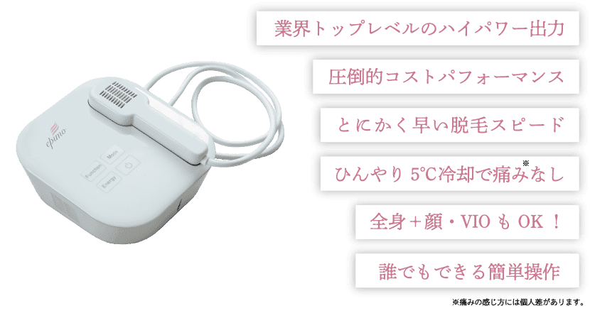 業界トップレベルのハイパワー出力